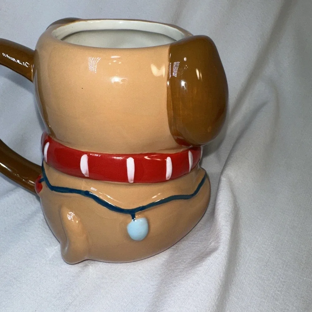Target Wondershop Pug Figural Mug 2023 Christmas Lights Dog Coffee Earthenware